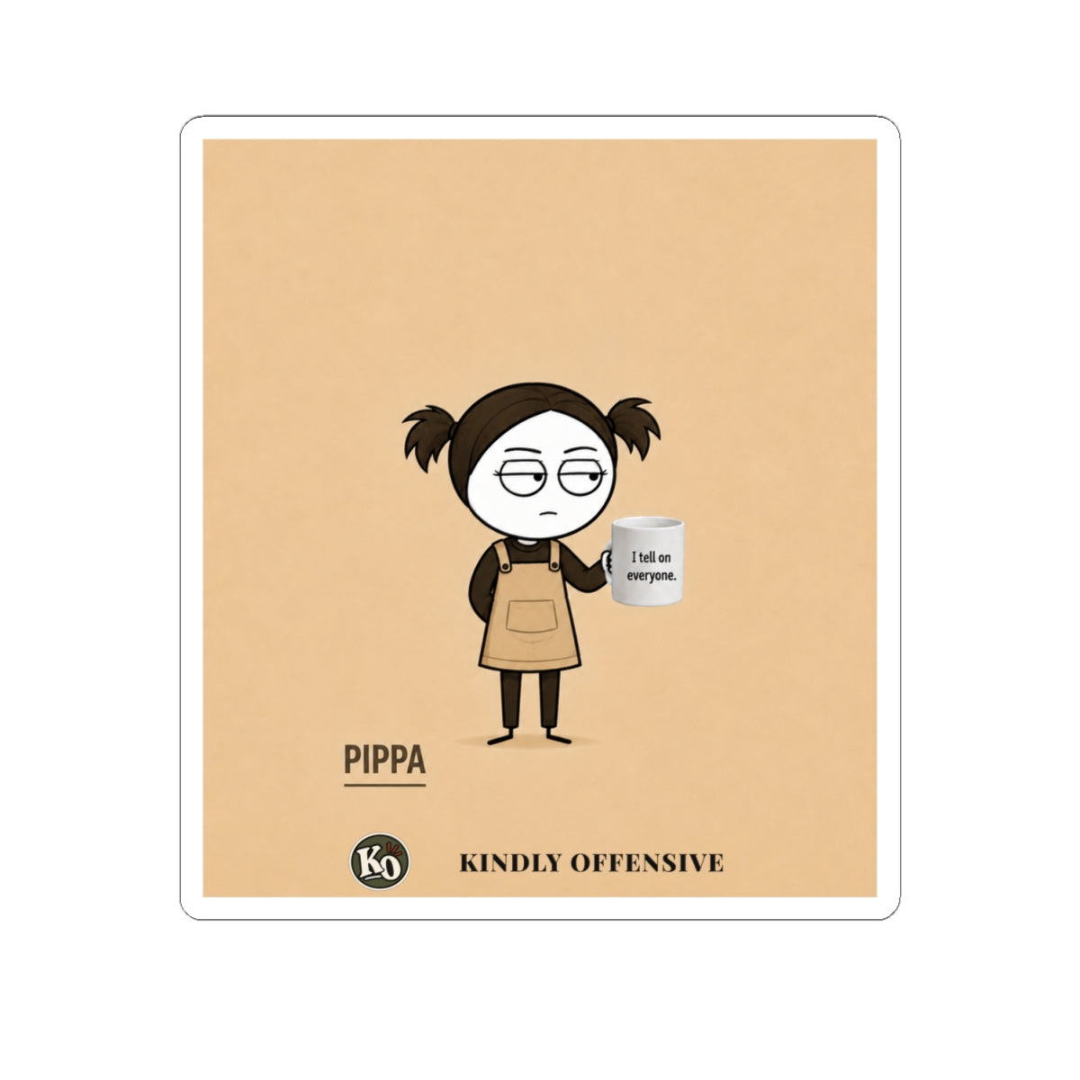 Pippa — Kindly Offensive Sticker