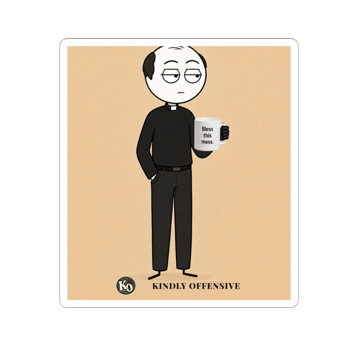 Padre Leo — Kindly Offensive Sticker