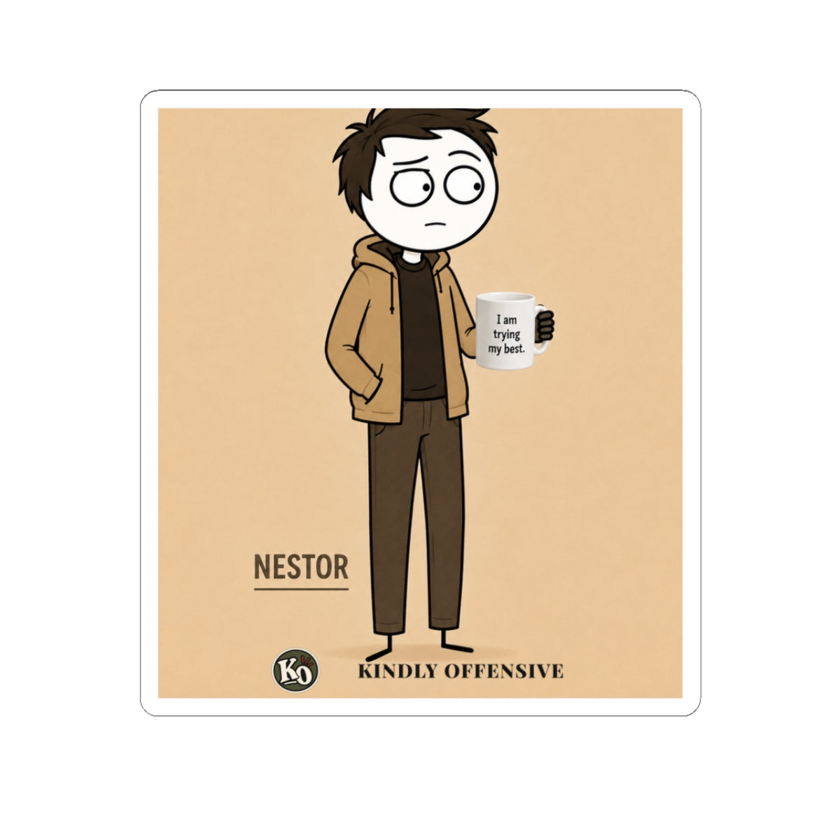 Néstor — Kindly Offensive Sticker