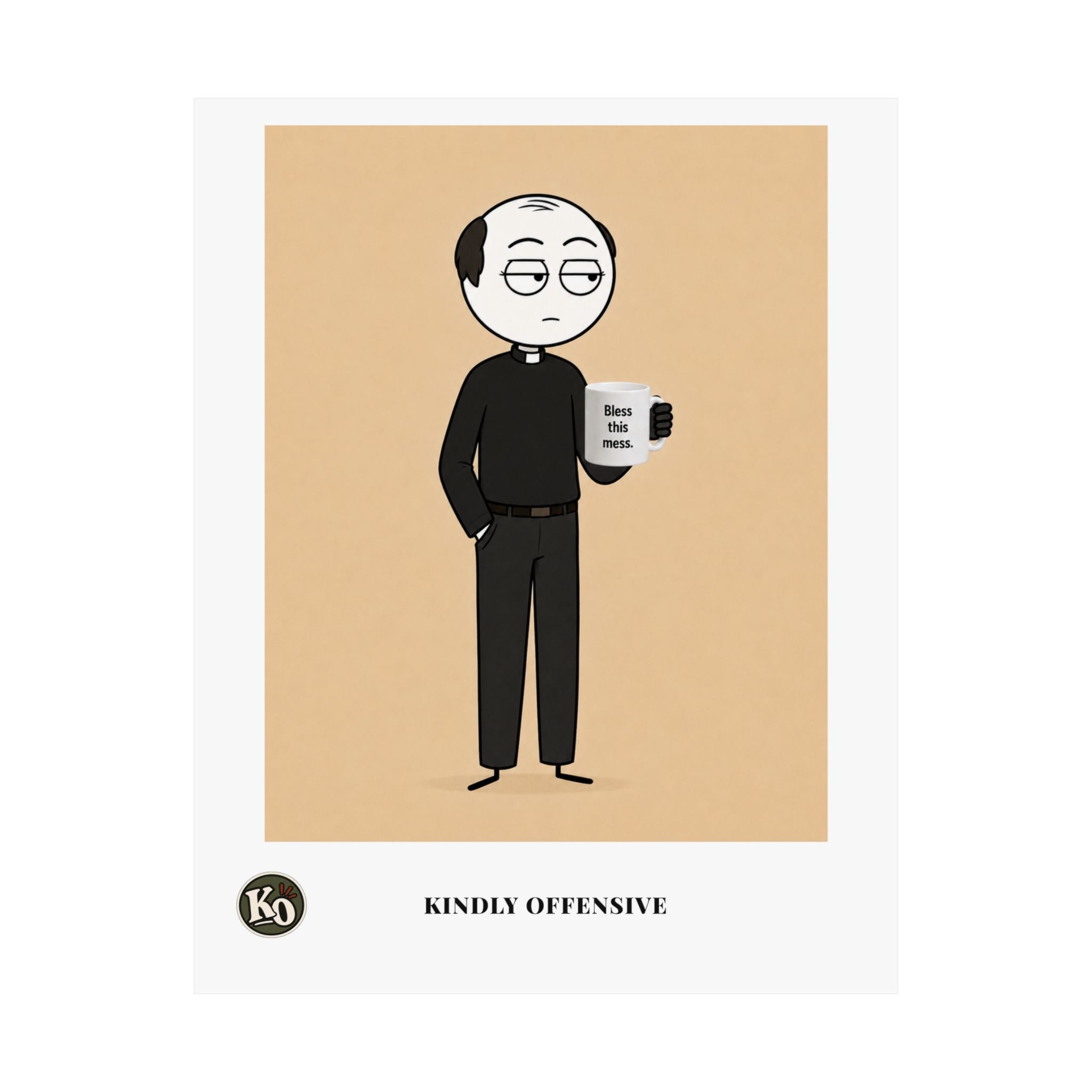 Padre Leo — Kindly Offensive Art Print